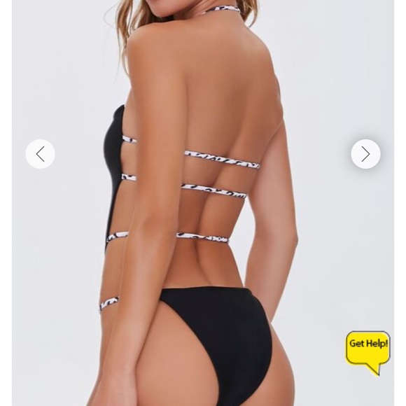 Strappy one piece swim suit - Picture 2 of 6